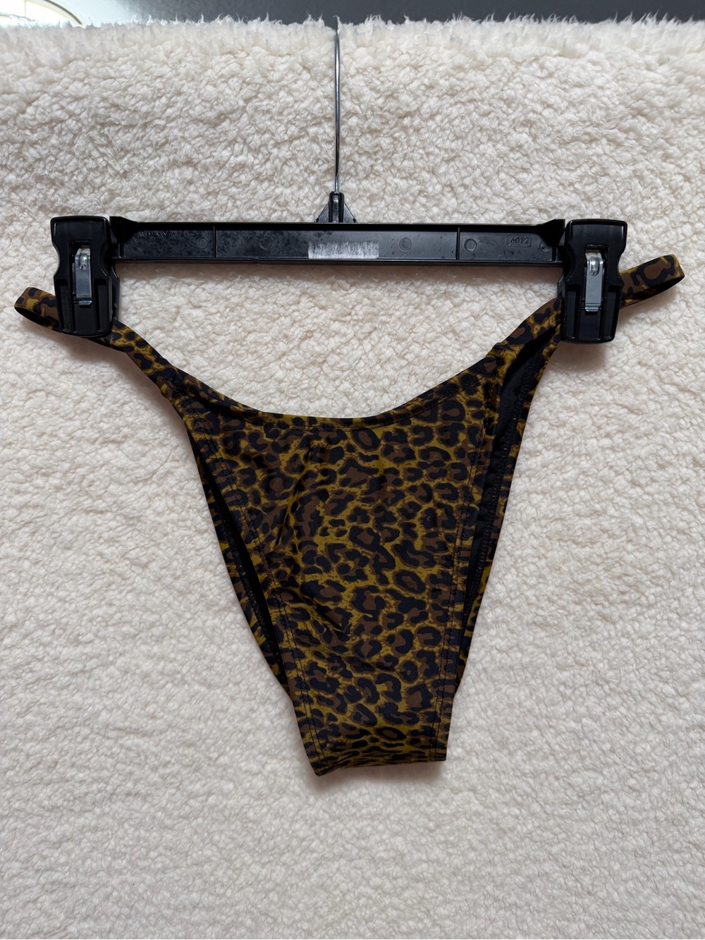Kendall & Kylie Leopard Print Bikini Bottom - Black & Brown Size Large NEW